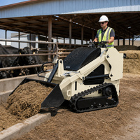 Compact Skid Steer Loader T480 Small Utility Loader Meter Bucket 450kg Max Load EPA Euro5 Mini Loader Warehouse