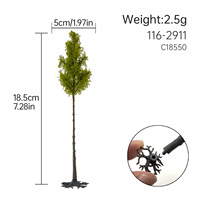 Arbre miniature en pin pour modèles HO, OO, N, paysage miniature, diorama ferroviaire, matériel de bricolage pour table de sable