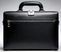 Porte-documents léger pour homme Welltop en fibre de carbone tissée jacquard, résistant à l'abrasion, motif géométrique abstrait