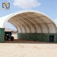 Abri de toit en tissu PVC double grand format 18x24m, imperméable, ignifuge, auvent temporaire, abri de stockage, tente