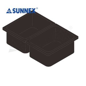 Sunnex Catering Restaurante Utensilios de cocina Plástico Negro PC Gastronorm Contenedor Comida Pan Gn Pan - Product Image 1