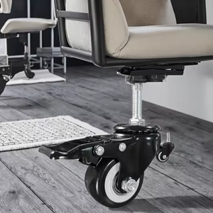 Polypropylene Stem/Plate <strong>Casters</strong> PU+<strong>Metal</strong> <strong>Wheels</strong> Industrial Castors 1.5"-2.5" Inch Furniture Locking Bed Table Small Swivel - Product Image 6