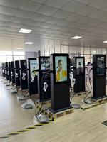 Nouvelle borne de recharge pour véhicules électriques AC avec écran LED, IEC 62196 Type 2 CE TUV 44kW IP65, station de recharge pour véhicules électriques
