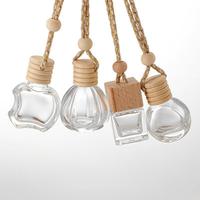 Bouteille en verre vide de 5ml, 6ml, 8ml, 10ml, 11ml, 12ml pour diffuseur de parfum suspendu pour voiture, décoration d'aromathérapie automobile