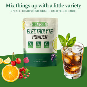 Oem etiqueta privada a base de hierbas energía naturaleza sabor electrolito <span class=keywords><strong>pre</strong></span> entrenamiento bebida en polvo suplemento 0 azúcar multivitamínico - Product Image 5