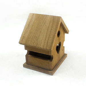 Creatief Houten Vogelnest, Buitentuin Kan Decoratieve Vogelvoeder Hangen, Graffiti Kan Buiten Vogelhuis Worden Gemaakt - Product Image 3