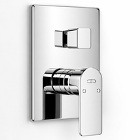 Kit de Douche Thermostatique à Installation Cachée pour Salle de Bain, Système de Douche avec Noyau de Valve en Céramique, Idéal pour Villas et Hôtels