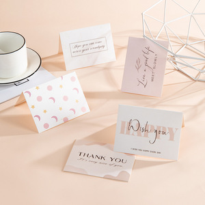High Quality Custom Logo Paper Greeting Cards Thank You Card for Small Business Birthday Thank You Cards Postcard