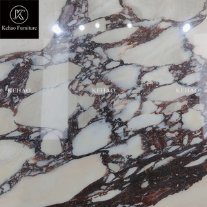 Table à manger en marbre personnalisé ovale Calacatta <span class=keywords><strong>Viola</strong></span> Meubles en pierre à veines violettes Table à manger en marbre de luxe Table de dîner Mesa - Product Image 6