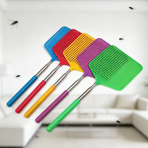 Raquette à mouches créative extensible en plastique, raquette anti-moustiques d'été, raquette à mouches domestique, disponible aux stands de rue. - Product Image 2