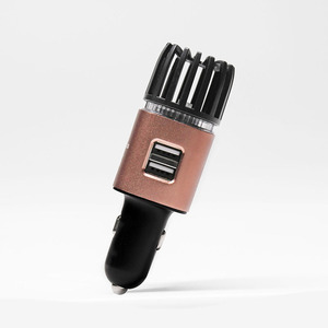 2025 Nuevo producto innovador 2 en 1 Mini cargador de coche súper rápido ionizador purificador de aire de coche con puertos USB duales PD3.0 QC3.0 - Product Image 4
