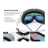 Masque de ski sans monture en silicone, lunettes de sport pour la neige, protection CE UV400, verres polarisés, lunettes de sécurité pour snowboard OEM, logo personnalisé