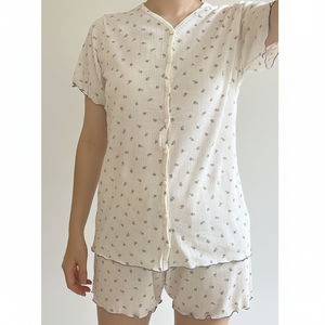 Conjunto de Pijamas para Madre e Hija Ylangylang, Sin Tejido, ODM, 60% Algodón/40% Poliéster, Clásico, Suave, Fresco, Cintura Elástica, Transpirable, Combinable - Product Image 2