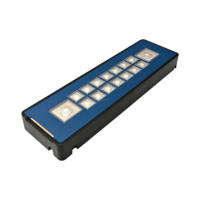 HengYu KBP16A Baru, Keypad Numerik Membran 16-Tombol USB/Nirkabel RF, Tahan Debu/Tahan Air, Keyboard Mini yang Dapat Diprogram Sepenuhnya