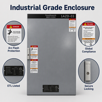Armoire de distribution électrique industrielle LV 220V triphasée 4 fils en Y, IP30, anti-effraction, pour appareillage de commutation