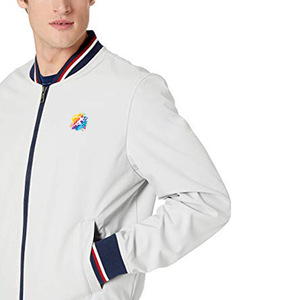 High Quality Eco-Friendly Waterproof Fleece Men's Varsity Bomber <b>Jacket</b>-Winter Ready - Product Image 2