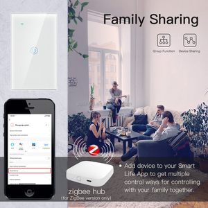 Interruptor de Luz Inteligente SLS Estándar Americano Zigbee 1/<span class=keywords><strong>2</strong></span>/<span class=keywords><strong>3</strong></span> Vías, Requiere/No Requiere Cable Neutro, Control por Voz Compatible con Alexa y Google Home - Product Image 3