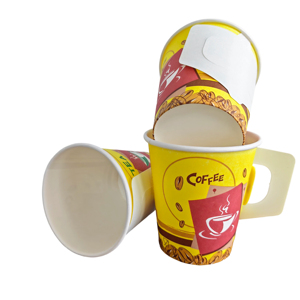 Gobelet en papier jetable pour café, bubble tea, expresso, eau, tasse personnalisée avec impression - Product Image 5
