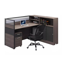 Bureau de travail moderne en cellule, bureau informatique pour personnel de bureau, table en bois, bureau modulaire, Escritorio