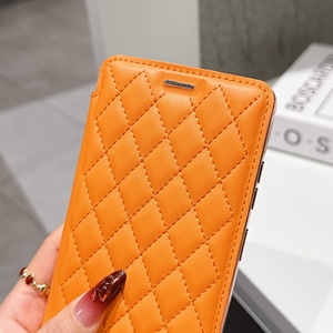 Étui portefeuille magnétique en cuir PU à motif quadrillé pour <span class=keywords><strong>Samsung</strong></span> Galaxy S26 <span class=keywords><strong>S22</strong></span> Ultra S25 Edge S24 FE S23 avec recharge sans fil et protection d'objectif - Product Image 3