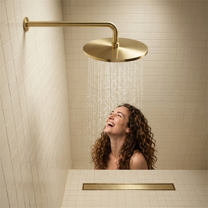 Drain de douche linéaire invisible en acier inoxydable 304, insert de carrelage pour salle de bain, anti-odeur, drain de <span class=keywords><strong>sol</strong></span> poli avec pieds réglables - Product Image 3