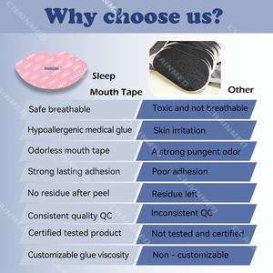 CM Emballage avec logo personnalisé Lèvres de sommeil de qualité supérieure hypoallergéniques fermées <span class=keywords><strong>la</strong></span> <span class=keywords><strong>nuit</strong></span> Ruban buccal <span class=keywords><strong>pour</strong></span> dormir avec <span class=keywords><strong>masque</strong></span> de sommeil - Product Image 6