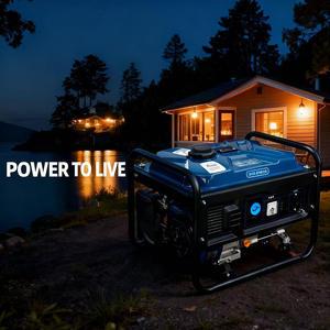 مولد كهربائي من المصنع بقوة 8 كيلوواط و8.5 كيلوواط و10 كيلوواط أحادي/ثلاثي الطور ذاتي التشغيل بإطار مفتوح صامت ومحمول رباعي الأشواط أحادي الأسطوانة يعمل بالبنزين للاستخدام المنزلي سعة 25 لتر - Product Image 3