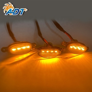 Éclairage de camionnette pleine grandeur 3-en-1 couleur jaune 4 SMDs, feux LED de calandre avant de camion, remplacement pour F150 Tundra - Product Image 2