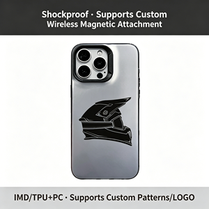 <span class=keywords><strong>Coque</strong></span> de protection antichoc en TPU gris mat avec motif casque de <span class=keywords><strong>moto</strong></span> noir cool pour <span class=keywords><strong>iPhone</strong></span> 17 16 15 14 13 <span class=keywords><strong>Pro</strong></span> <span class=keywords><strong>Max</strong></span> - Product Image 4