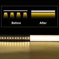 Profilé LED en aluminium pour bande lumineuse, support de canal pour montage en saillie ou en encastré, idéal pour plafonds en plâtre - Vente en gros