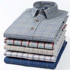 New Style Herren Baumwolle farbig Spinning Langarm <span class=keywords><strong>Shirt</strong></span> Daily Plaid <span class=keywords><strong>Shirt</strong></span> Mittelalter und Young Business <span class=keywords><strong>Shirt</strong></span> - Product Image 4