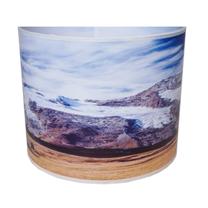 Processus De Pvc D'OEM Accrochant Portatif Photographie Imprimée Motif Abat-Jour Rond - Product Image 3