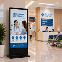 Kiosque d'orientation numérique à écran tactile pour affichage d'informations dans les hôtels, aéroports et hôpitaux