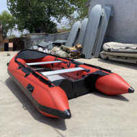 Bateau pneumatique robuste pour 8 personnes, bateau en caoutchouc, bateau de sauvetage gonflable avec plancher en aluminium