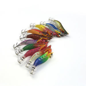 Venta al por mayor molde Yamashita luminoso camarón de madera <span class=keywords><strong>EGI</strong></span> calamar Jig señuelo cebos de natación para agua salada cebo duro Artificial pesca - Product Image 4