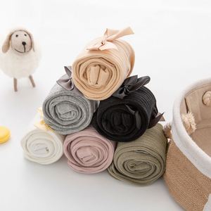 Medias de Punto Transpirables y Coloridas para Niñas, Pantimedias de Algodón con Lazo para Bebés - Product Image 2