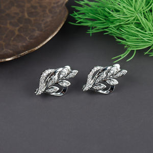 M950 Blattform 18K vergoldet Diy Ohrringe Haken für Frauen Schmuck Herstellung Zubehör 4 teile/los - Product Image 5