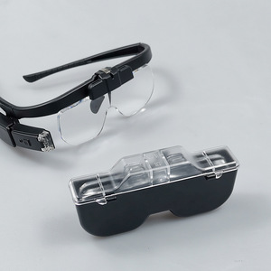 1.5X 2.0X 2.5X 3.5X 4.0X 4.5X LED <span class=keywords><strong>Casco</strong></span> Lupa USB Recargable Diadema Lupa Reparación <span class=keywords><strong>Visera</strong></span> Ayuda - Product Image 4