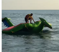 Professioneller aufblasbarer Wasserschleppreifen aus PVC für kommerzielle Nutzung – Flying Fish Disco Boot Crazy Sofa für den Sport- und Geschäftsbedarf HUAAOTOYS HA95