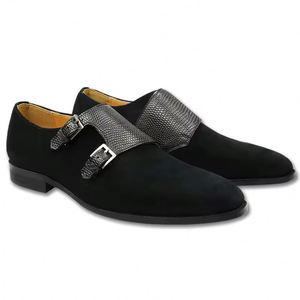 Fashion Customized Men's Leather Office Career Formal <b>Shoes</b>-Anti-Slip Waterproof <b>Height</b> <b>Increasing</b> Driving Walking Style - Product Image 3