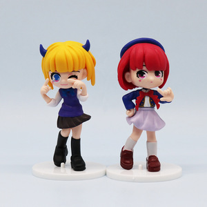 Ensemble de mini figurines japonaises en PVC <span class=keywords><strong>Oshi</strong></span> <span class=keywords><strong>No</strong></span> Ko Character Modèle en PVC avec base pour décoration - Product Image 3