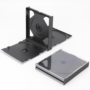 SUNSHING Étuis CD épais de 24 mm, capacité de 2 à 6 disques CD/DVD, boîte à bijoux noire de grande capacité, multi-PS, boîtes transparentes pour jeux de DVD - Product Image 4