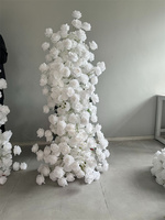 Chemin de table en fleurs de soie artificielles LEXI, fait main, style moderne, pour mariage, décoration florale en rangée