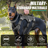 Luxueux 1050D Nylon Chien Tactique Traction Ceinture Ensemble Réfléchissant Étanche Camouflage Réglable Poitrine Dos Harnais pour Animaux De Compagnie