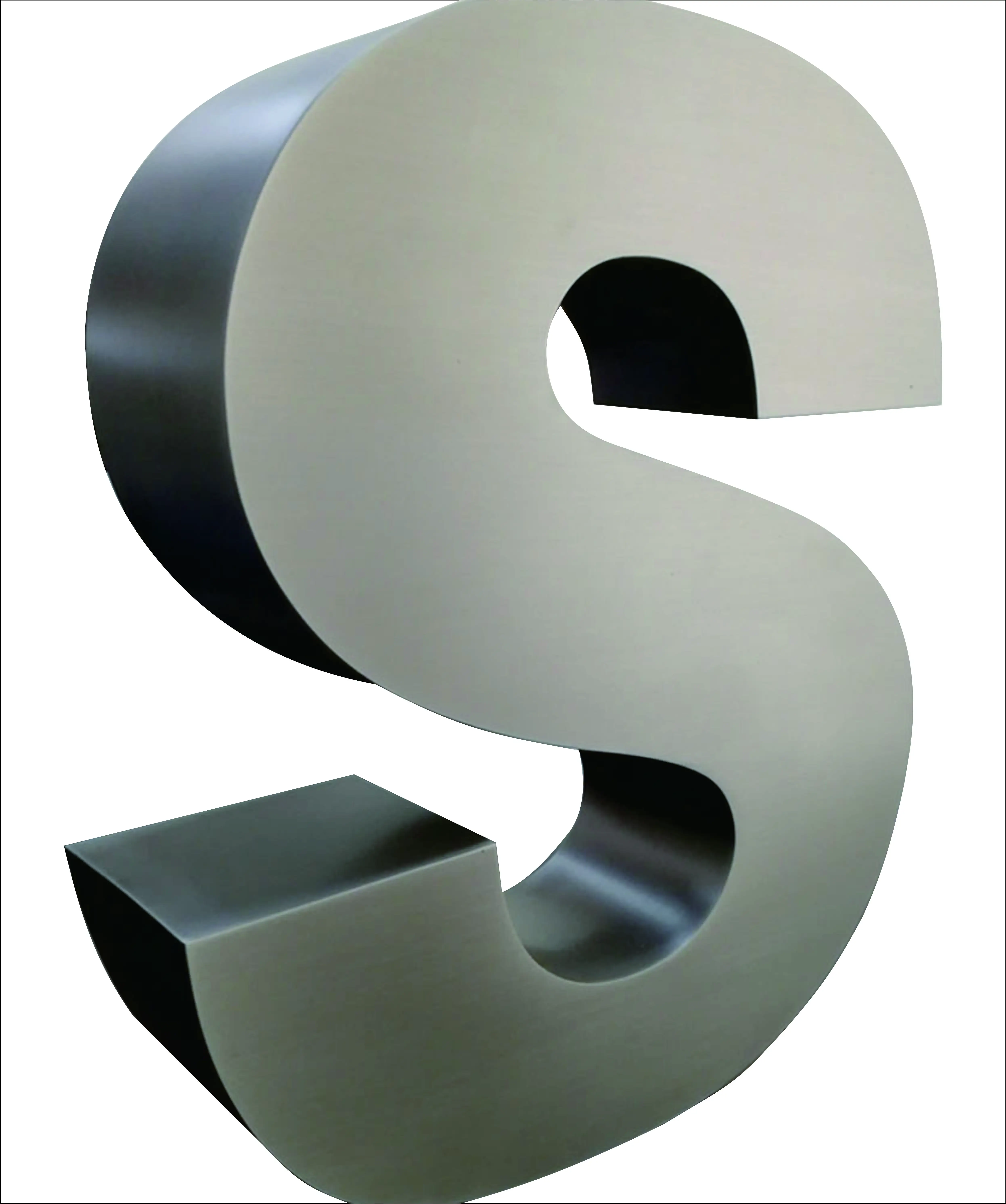 RBS SIGN.Outdoor building lighted alphabet metal letter sign