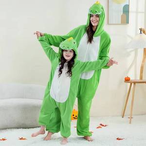 Combinaisons à capuche unisexes pour adultes et enfants, combinaisons de dinosaures assorties pour les fêtes - Product Image 6