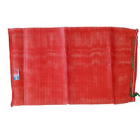 25kg 50kg PP Tissé Leno Net Mesh Sac pour Oignon Pomme de Terre Fruits Légumes Emballage pour Farine Engrais Alimentation Étiquette de Sécurité