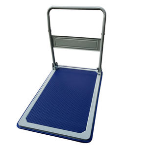 Penjualan terlaris industri dilipat <span class=keywords><strong>Stackable</strong></span> 150kg empat roda logistik Aluminium dilipat Platform gudang truk troli - Product Image 6