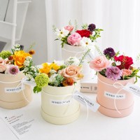 Boîte Cadeau Cylindrique en Carton Recyclé Personnalisée avec Logo pour Bouquet de Fleurs, Bonbons et Jouets – Vente en Gros