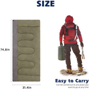 Sac <span class=keywords><strong>de</strong></span> couchage enveloppe trois saisons pour temps chaud Camping Sleepovers pêche randonnée en plein air voyage - Product Image 5